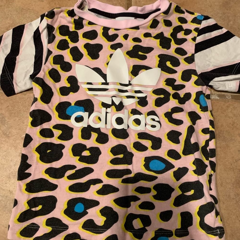 Toddler girl 3t Adidas Leopard shirt